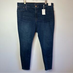 J Crew Women’s High Rise Curvy Toothpick Blue Jeans Denim Women's Size 37 NWT